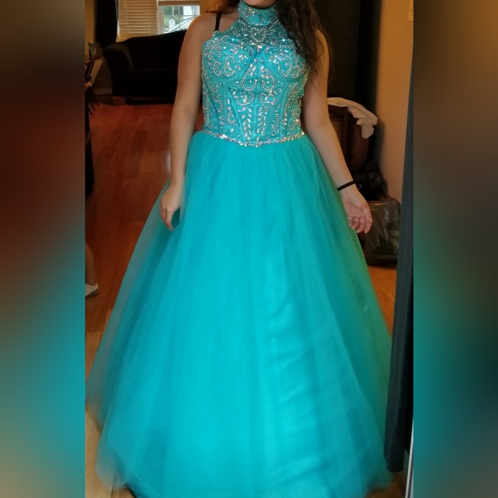 COPY - Teal prom dress